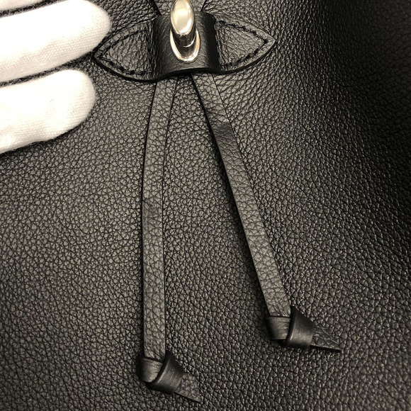 Louis Vuitton Lock Me Backpack Rucksack Noir Black Silver Hardware - Picture 10 of 12